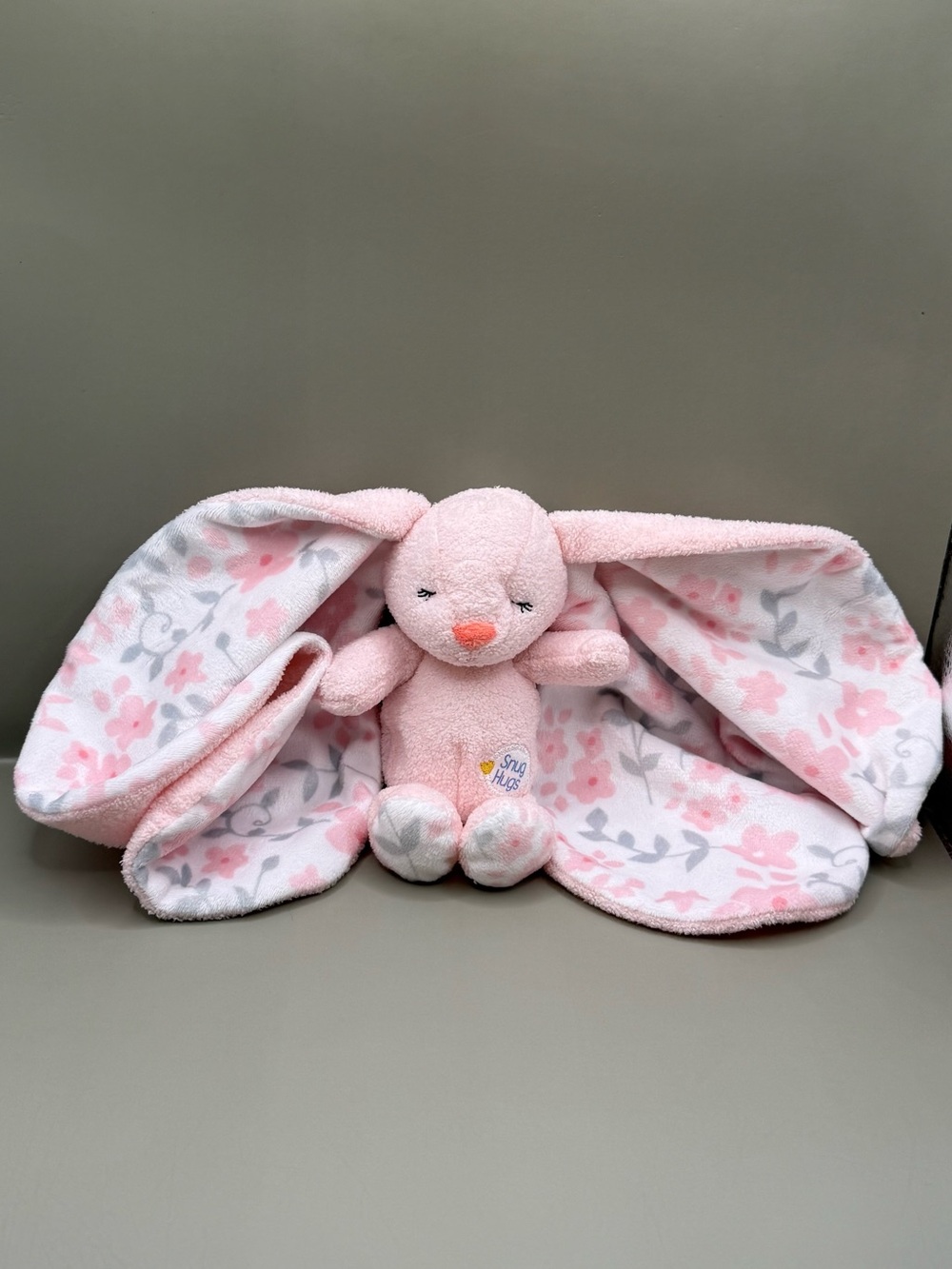 Kids Preferred Baby Snug Hugs Bunny Blanky Lovey Plush Stuffed Animal Sensory